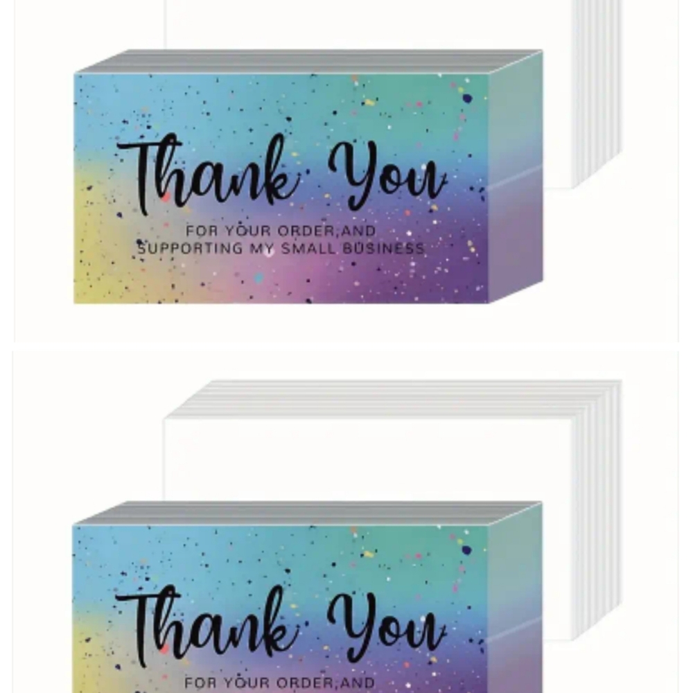 50 Colorful Thank You Cards